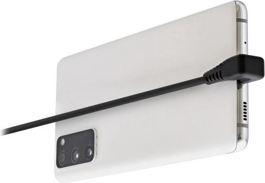 Image du produit T'nB CÂBLE USB TYPE C - LIGHTNING M/M 2M COUDÉ 180° (NOIR) (1 m)