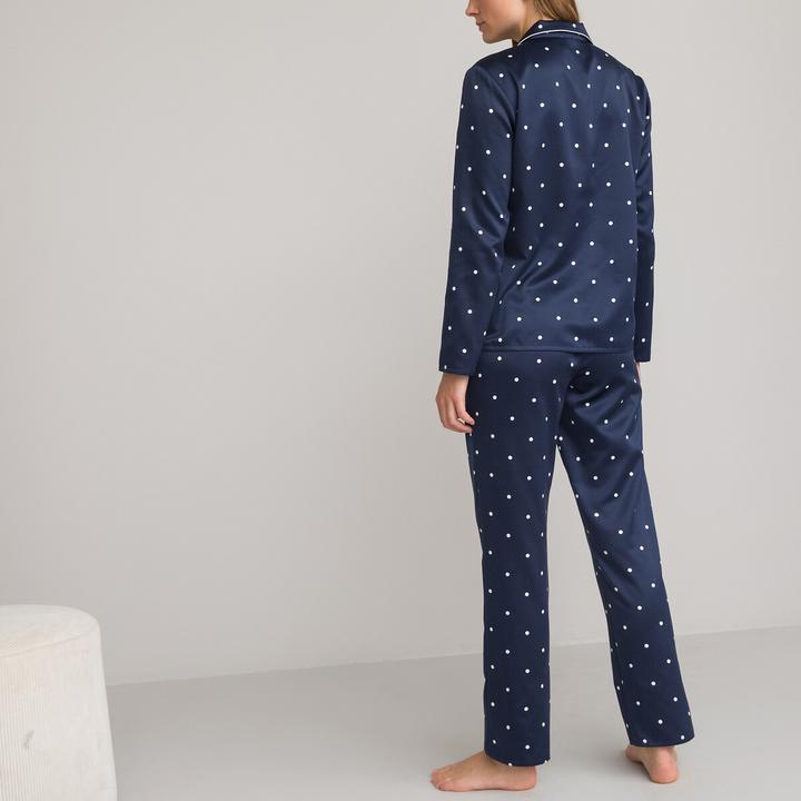 Image du produit La Redoute Collections Pyjama classique en satin (40)