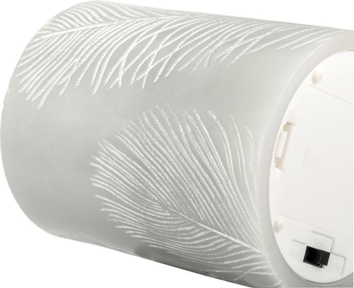 Actual product image Pauleen LED candles set Cosy Feather Ø 7.6 cm, set of 2, gray (1 x)
