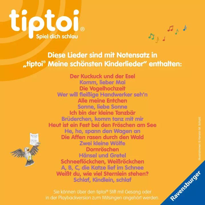 Image du produit tiptoi M. schönsten Kinderlieder-H22 (Allemand, Cee Neudert, 2022)