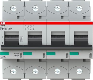 Actual product image ABB S804S-K3 3A high performance automatic circuit breaker