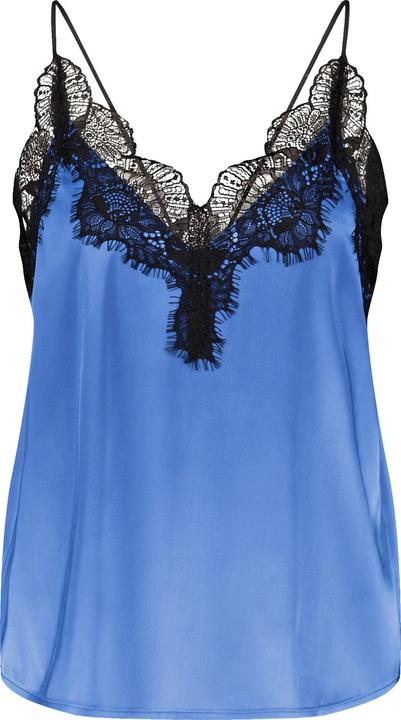 Actual product image Taifun Satin-Top mit Spitze Bluse ohne Arm - 65168 (34)