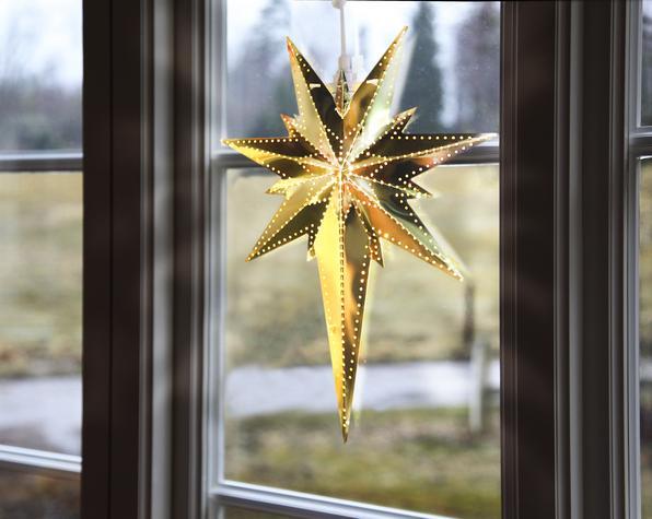 Actual product image Star Trading LED star Bethlehem 35 cm, metal, brass