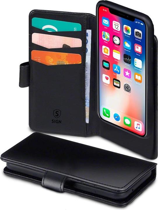 Image du produit SIGN Étui portefeuille 2-en-1 pour iPhone 11 Pro Max - Noir (Apple iPhone 11 Pro Max)