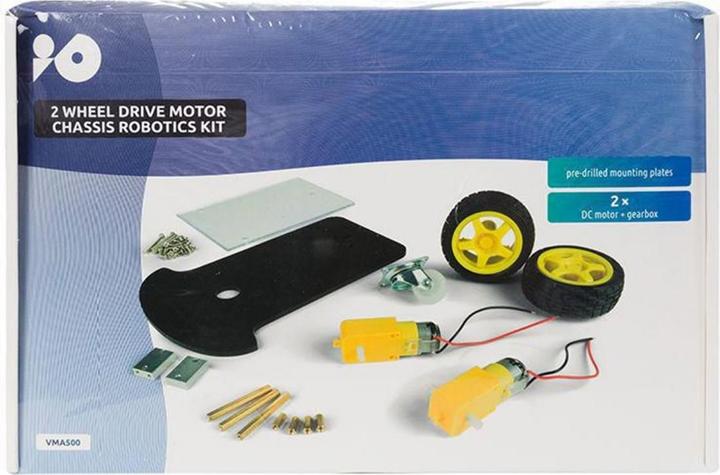 Actual product image Velleman 2 Wheel Drive Motor Chassis Kit