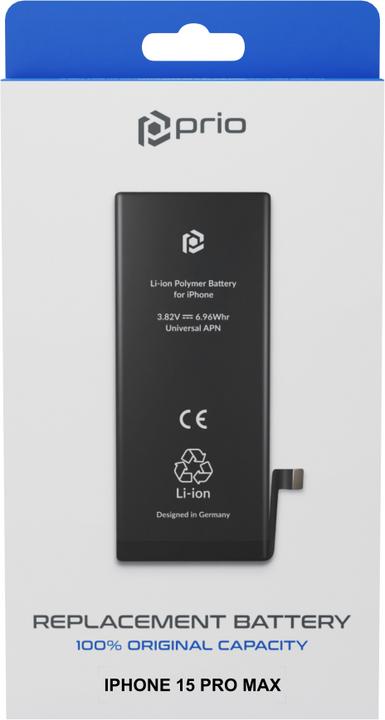 Produktbild prio Akku für iPhone 15 Pro Max (Universal APN)