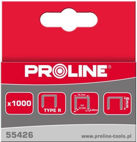 Actual product image Pro-Line Hardened staples type R 6mm 1000pcs - 55426 (1000 x)