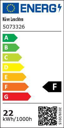 Label énergétique Näve LED Stripe 5m blanc chaud (Blanc chaud, 500 cm, Intérieur)