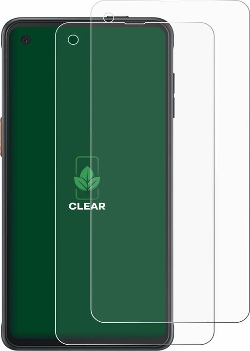Actual product image ScreenLeaf Protective film sustainable screen protector screen protector film clear transparent (2 Piece, Samsung Galaxy Xcover Pro)