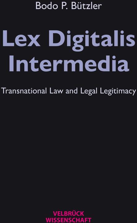 Immagine prodotto Velbrück Lex Digitalis Intermedia (Inglese, Tedesco, Bodo P. Bützler, 2024)