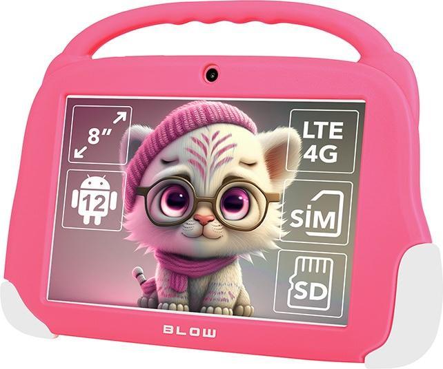 Blow Tablet KidsTAB8 4G 4/64GB pink + case (4G, 7.99", 64 GB, Puder Rosa)