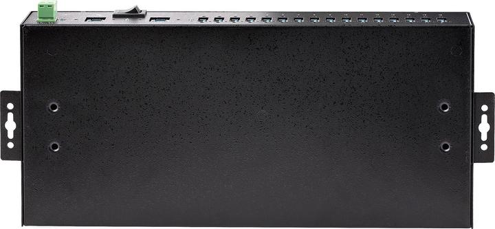 Actual product image StarTech COM 16-Port Industrial USB 3.0 Hub 5Gbps Mountable Terminal Block Power Up to 120W Shared U (USB-B, 16 Ports)