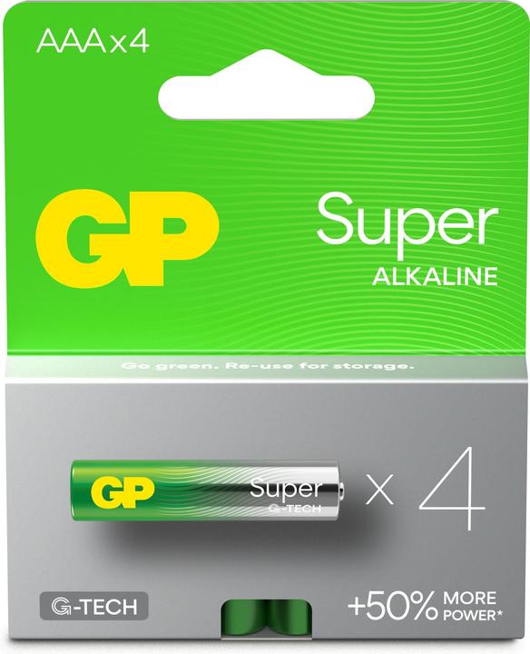 GP Batteries 1x4 GP Super Alkaline 1,5V AAA Micro LR03 Neu 03024AETA-B4 (4 Stk., AAA)