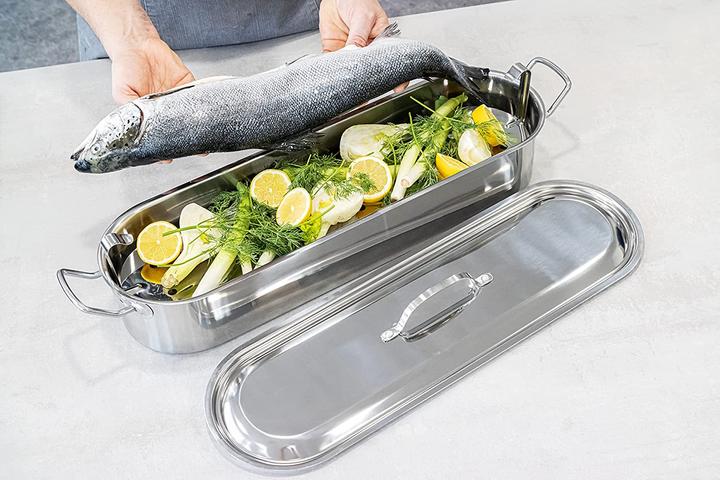 Actual product image Kitchen Craft Fisch-Dünster (Steam cooker, Stainless steel)
