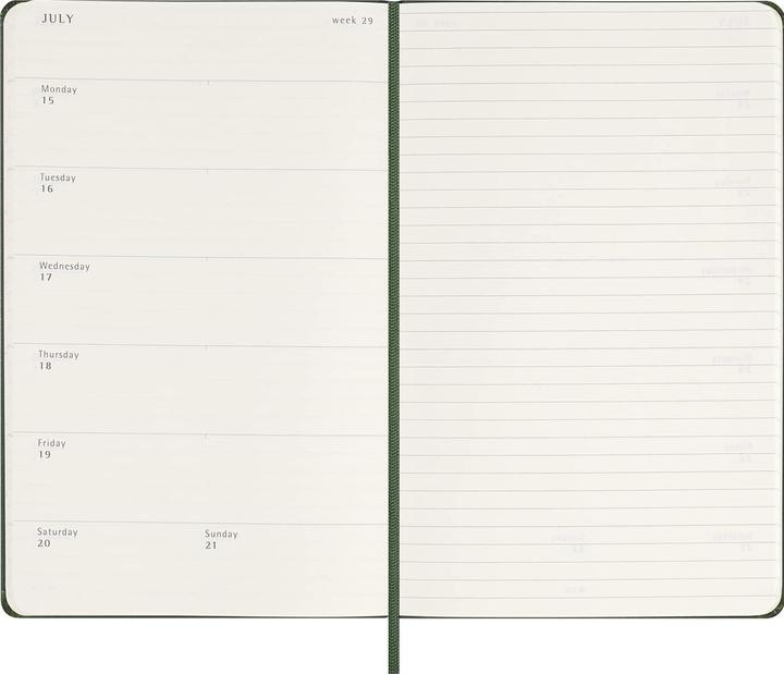 Valori nutrizionali e ingredienti Moleskine Planner 2025 Copertina morbida (Tedesco)