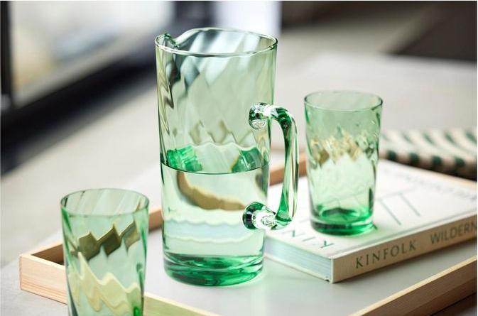 Immagine prodotto Lyngby 40 cl - Vetro - Grøn (4.50 dl, 4 x, Bicchieri da bibita lunghi)