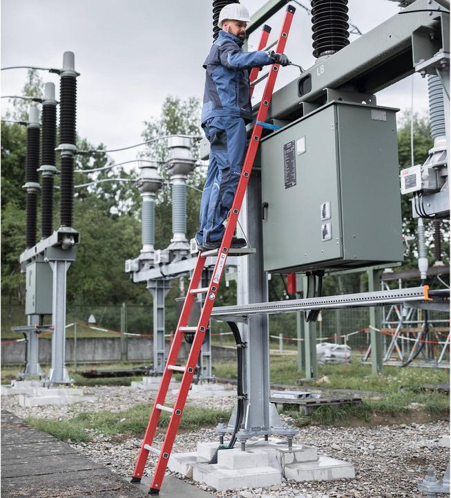 Productafbeelding Munk Enkele ladder GFK/aluminium zonder dwarsbalk 14 sporten (Enkele ladder, 415 cm)