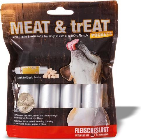 Produktbild Fleischeslust Leckerli Meat & Treat Pockets Geflügel, 4 x 40 g (1 Stk., 205 g)