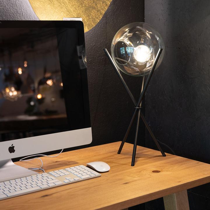 Immagine prodotto s.luce Lampada da tavolo Orb in vetro treppiede 20cm (E27)