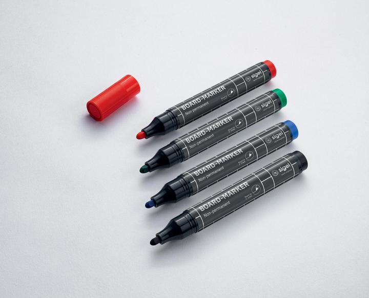Actual product image Sigel Non-permanent marker 4 pieces, black/blue/green/red (Green, Red, Black, Blue, 3 mm, 4 x)