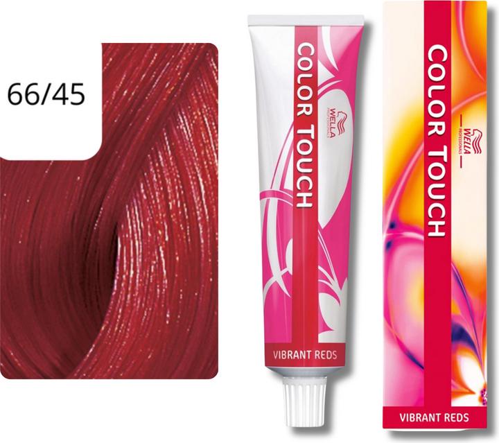 Actual product image Wella Colour Touch Vibrant Reds (66/45 dark blond red-mahogany)