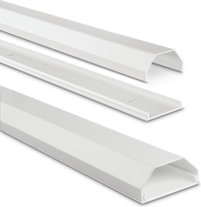 Produktbild Hama Alu-Kabelkanal, eckig, 110 x 5 x 2,6 cm, Weiss (Kabelkanal, 110 cm)