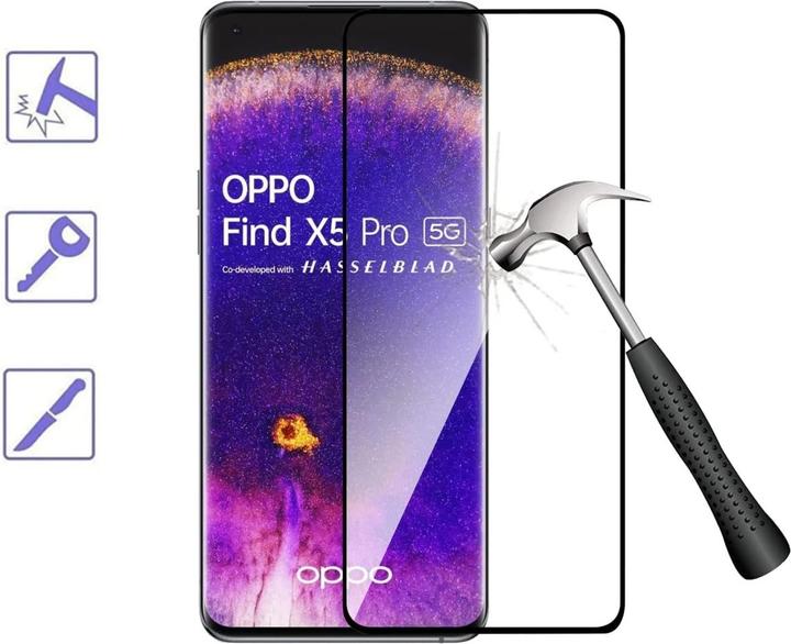 Produktbild Screenguard 100% Vollbild Panzerglas (1 Stück, Oppo Find X5 Pro)