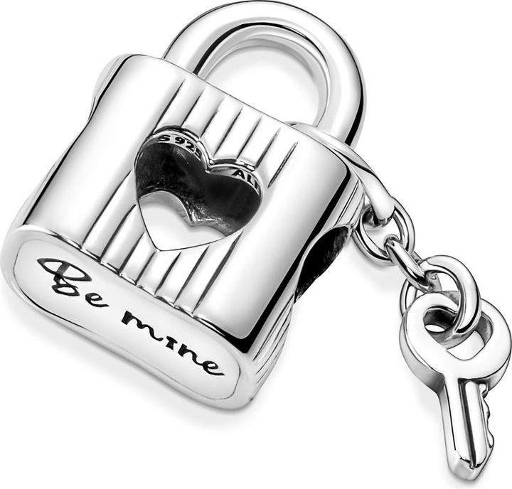 Actual product image Pandora Charm lock & heart key (Sterling silver 925)