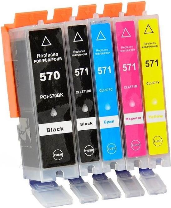 Immagine prodotto Hermex Cartucce d'inchiostro Canon Pixma TS6050 compatibili (M, Y, PGBK, C, FC)