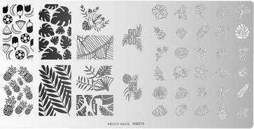 Actual product image Peggy Sage Tropical Punch Stamping Plate For Nail Art