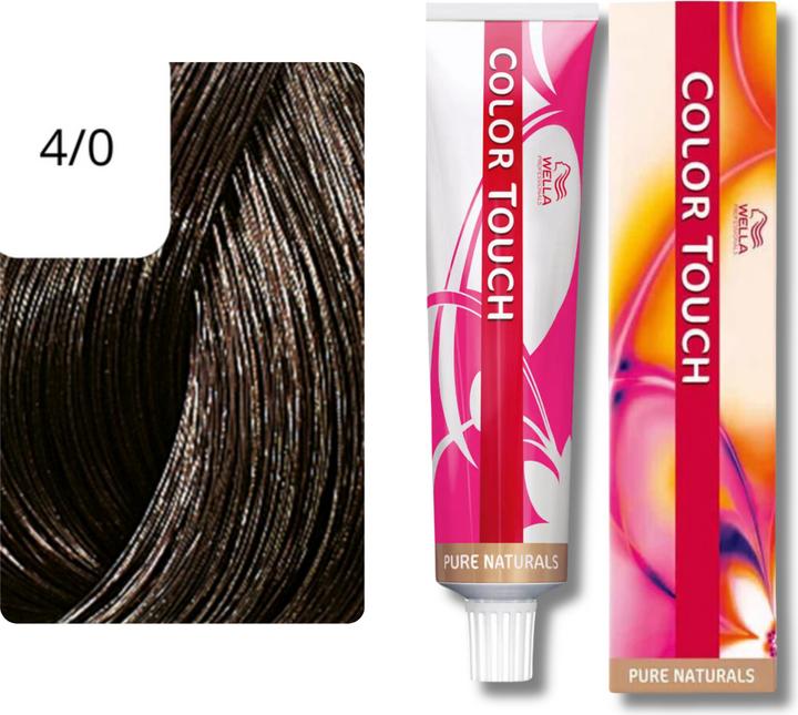 Actual product image Wella Colour Touch Pure Naturals - 4/0 (4/0 medium brown)
