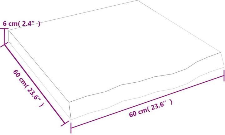Actual product image VidaXL Lian (60 x 60 x 6 cm)