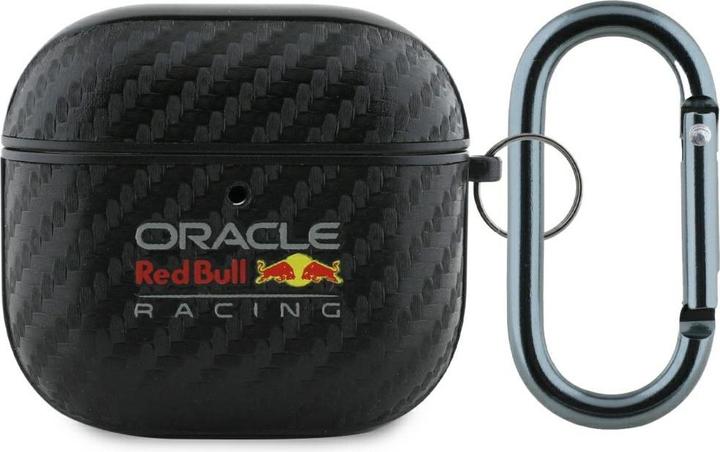 Actual product image Red Bull Case PU Carbon Logo for AirPods 4 black