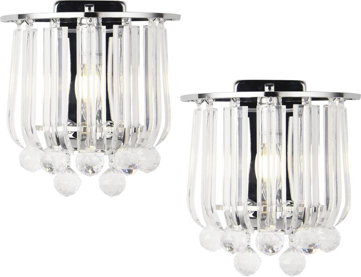 Image du produit Lux.Pro Applique murale Alnwick 2pcs E14 chromé (E14)
