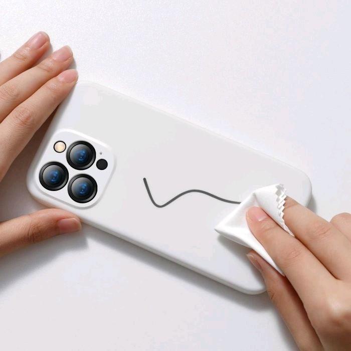 Immagine prodotto Baseus Custodia protettiva di gel di silice liquido per iP 6.7inch 2021 bianco (Apple iPhone 13 Pro Max)