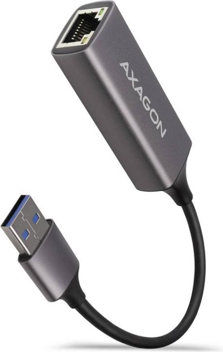 Image du produit Axagon ADE-TR Adaptateur Gigabit Ethernet 10/100/1000 - USB 3.1 type A, gris titane (USB 3.1, RJ45 (1x))