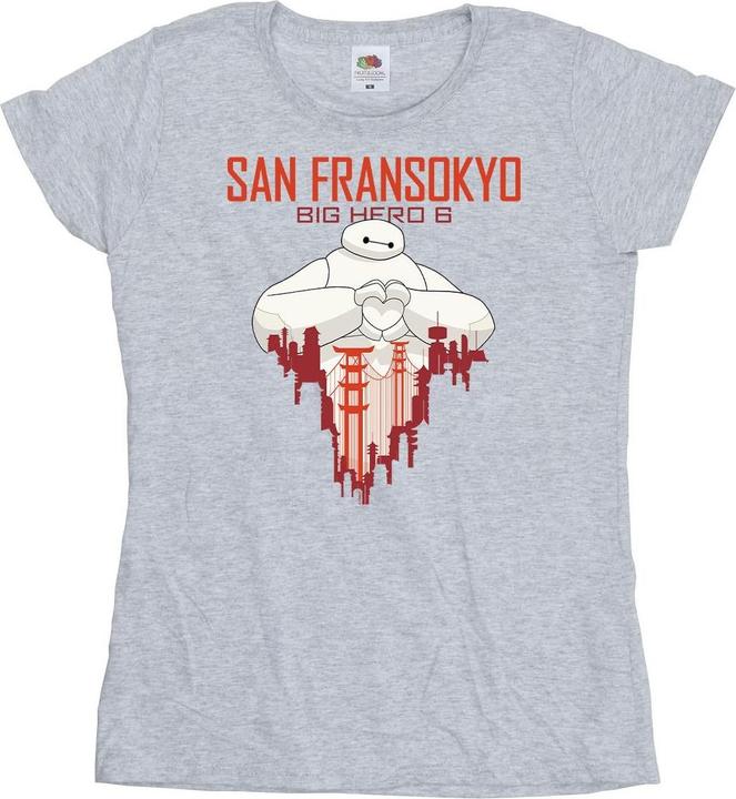 Produktbild Disney Big Hero 6 Baymax San Fransokyo Heart TShirt (XXL)