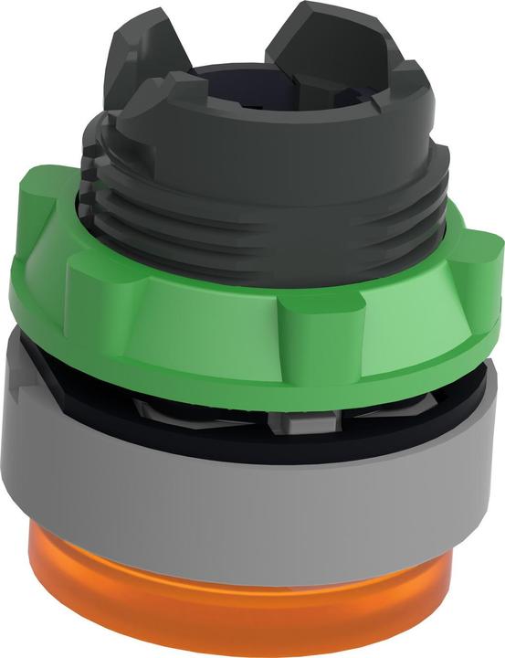 Actual product image Schneider Electric Illuminated pushbutton, front, protruding, ZB5AH53C0