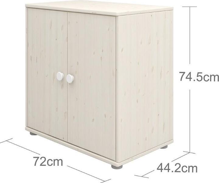 Actual product image Flexa Chest of drawers Classic with 2 doors (72 x 44.5 x 74.5 cm)