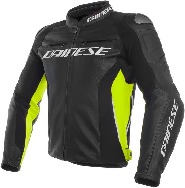 Immagine prodotto Dainese RACING 3 Lederjacke schwarz-gelb 58 (Uomini, 58)
