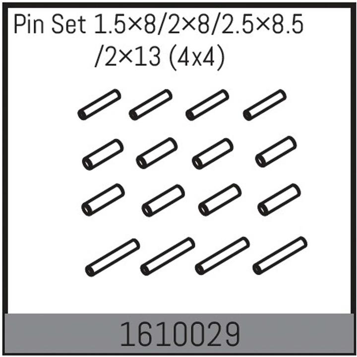 Actual product image Absima pin set 1.5×8/2×8/2.5×8.5/2×13 (4x4)