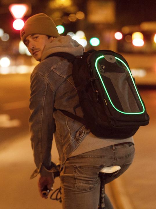 Immagine prodotto Wheel Bee Zaino Rev. Black Revolution Nero / Grigio, 46x32x 20 cm, LED, Batt. 2xCR2032 incl.
