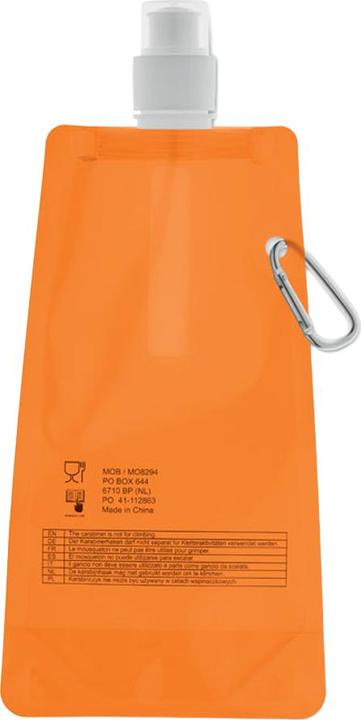 Actual product image MidOcean Gates Plain Foldable 480ml Water Bottle (0.48 l)