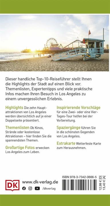 Produktbild Top 10 Reiseführer Los Angeles (Deutsch, DK Verlag Reise, 2022)