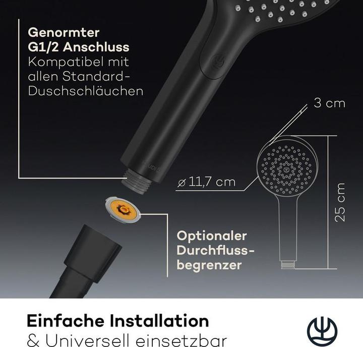 Actual product image Kludi X3 Shower head (1 Beam types, 15 l/min)