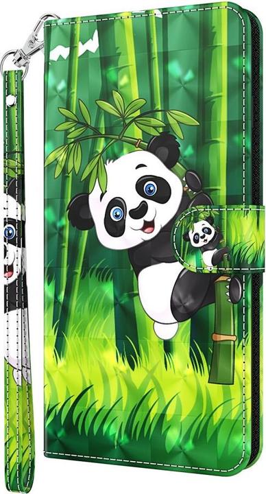 Produktbild Cover-Discount iPhone 13 mini - Etui Glitzer Effekt Panda (Apple iPhone 13 mini)