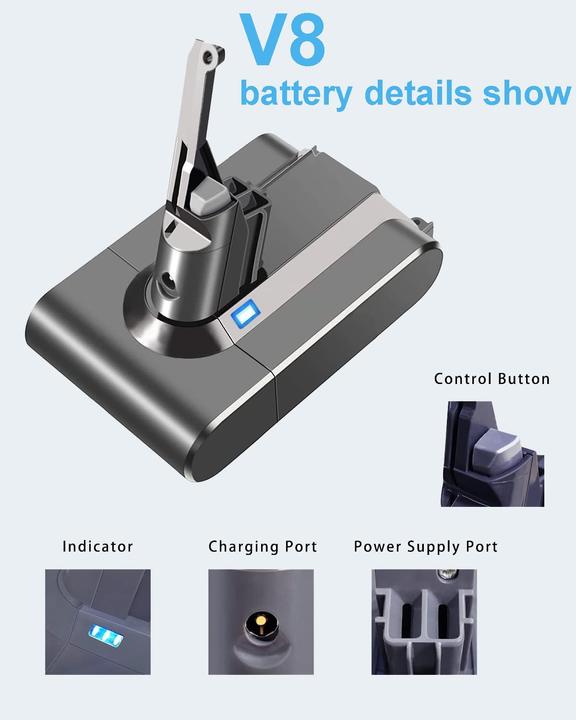 Image du produit DTK Batterie de rechange Pour l'aspirateur Dyson V8