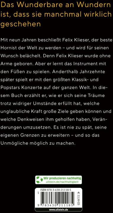 Produktbild Stell dir vor, es geht nicht, und einer tut es doch (Deutsch, Felix Klieser, 2024)