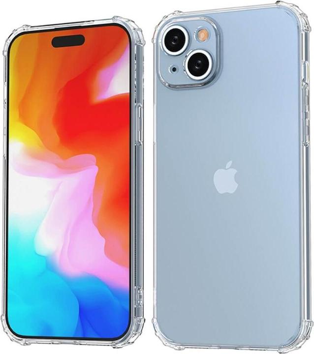 Actual product image Cover-Discount iPhone 15 Plus - Drop Protection Silicone Case transparent (Apple iPhone 15 Plus)