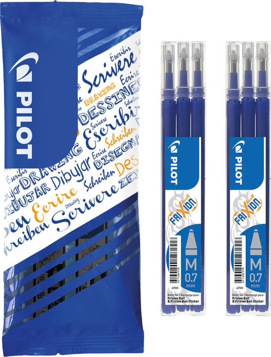 Produktbild Pilot FriXion Refill FlowPack (Ersatzmine, Blau, 0.70 mm)